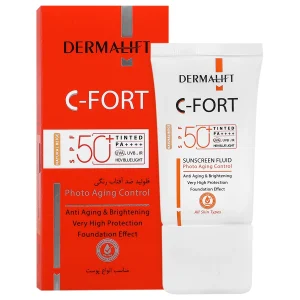فلوئید ضد آفتاب سی فورت SPF50 (بژ طبیعی)